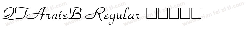 QTArnieB Regular字体转换